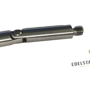 Edelstahl Verbindungsstift Ø 12 x 75 mm V2A Geländer Adapter Verbinder Starr VA 